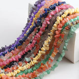 Mixed Stone Gravel Chip Beads 30Inch Lapis Opal Crystal Tumbled G