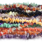 Mixed Stone Gravel Chip Beads 30Inch Lapis Opal Crystal Tumbled G