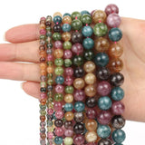 Colorful Tourmaline Beads 4/6/8/10mm Round Spacer Beads