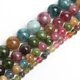 Colorful Tourmaline Beads 4/6/8/10mm Round Spacer Beads