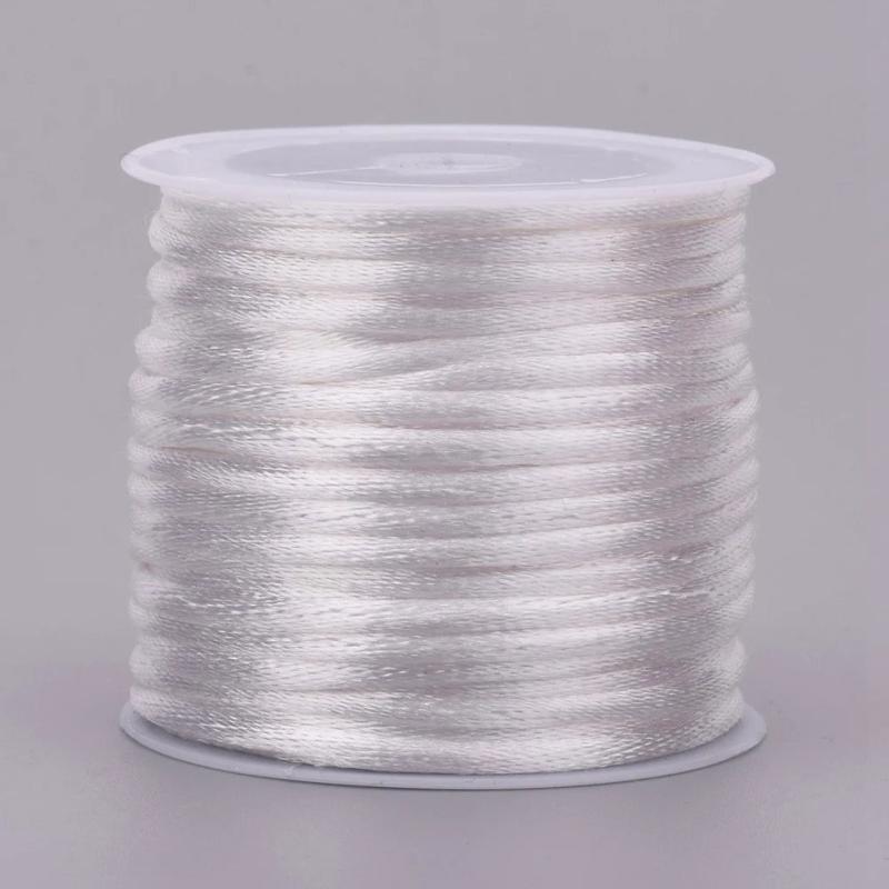 Nylon Cord Satin Rattail Thread Chinese Knotting for DIY Jewelry Finding