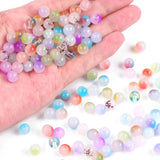 100pcs Glass Jelly Double Piece Bead DIY Bracelet Necklace Jewelry