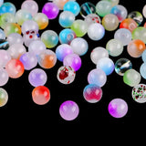 100pcs Glass Jelly Double Piece Bead DIY Bracelet Necklace Jewelry