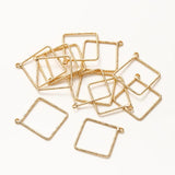 10Pcs Geometric Brass Charms Pendant for DIY Jewelry Making