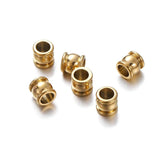 10pcs Stainless Steel Spacer Bead Charm 4 6 8 10mm Big Hole Loose Bead DIY