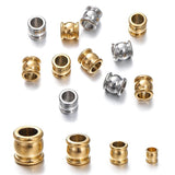 10pcs Stainless Steel Spacer Bead Charm 4 6 8 10mm Big Hole Loose Bead DIY