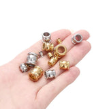 10pcs Stainless Steel Spacer Bead Charm 4 6 8 10mm Big Hole Loose Bead DIY