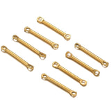 20Pcs Stainless Steel PVD Double Hole Connectors DIY Jewelry Making