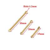 20Pcs Stainless Steel PVD Double Hole Connectors DIY Jewelry Making