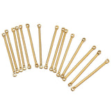 20Pcs Stainless Steel PVD Double Hole Connectors DIY Jewelry Making