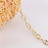 1 Meter 24K Brass Chain Link 6x8.5MM Necklace Bracelet DIY Jewelry Findings