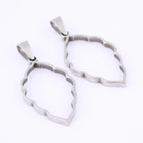 10pcs Stainless Steel Leaf Bezel Charms for Resin Necklace DIY Jewelry Making
