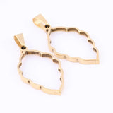 10pcs Stainless Steel Leaf Bezel Charms for Resin Necklace DIY Jewelry Making