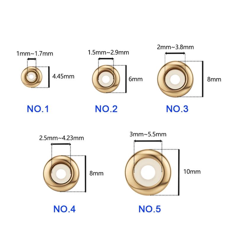 10pcs Stainless Steel Spacer Stopper Beads for Bracelet DIY Jewelry