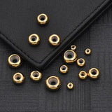 10pcs Stainless Steel Spacer Stopper Beads for Bracelet DIY Jewelry