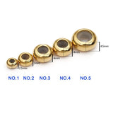 10pcs Stainless Steel Spacer Stopper Beads for Bracelet DIY Jewelry