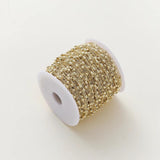 1.5mm Brass Chain with Ball Beads for DIY Jewelry Making
