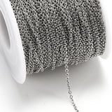 Stainless Steel Cable Chain 1.2-2.5 mm O Link Necklace Chain