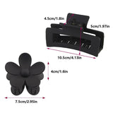 6 Pcs Retro Frosted Hair Clips Large Claw Clip Set