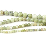 Natural Jade Stone Beads Round Shape Gemstone Loose Beads for DIY Jewelry Making