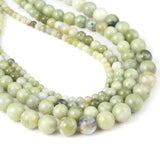Natural Jade Stone Beads Round Shape Gemstone Loose Beads for DIY Jewelry Making