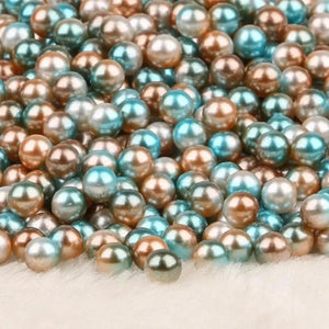4-10mm No-Hole Holographic Pearl Loose Beads DIY Decoration