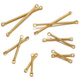 20Pcs Stainless Steel Rod Double Hole Bar Connectors for DIY Jewelry Making