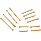 20Pcs Stainless Steel Rod Double Hole Bar Connectors for DIY Jewelry Making