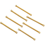 20Pcs Stainless Steel Rod Double Hole Bar Connectors for DIY Jewelry Making