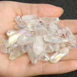 10pcs AB Quartz Top Drilled Stick Point Pendants Clear Crystal Beads