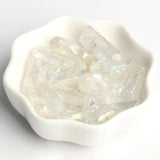 10pcs AB Quartz Top Drilled Stick Point Pendants Clear Crystal Beads