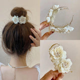 Acrylic Flowers Hair Claw Clip for Women Girls Hairpin Hair Accessories
