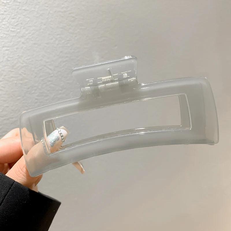 Geometric Shark Clip Hair Accessory for Thick Hair