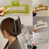 Geometric Shark Clip Hair Accessory for Thick Hair