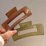 Geometric Shark Clip Hair Accessory for Thick Hair