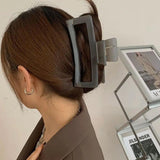 Geometric Shark Clip Hair Accessory for Thick Hair