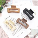 4PCS Women Girls Hair Claws Clips Long Size Solid Ponytail Hairpin Crab Barrette