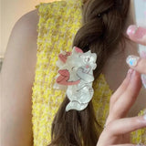 Large Acetate Animal Hair Claw for Girls