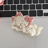 Large Acetate Animal Hair Claw for Girls