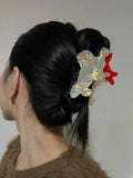 Acetate Dog Hair Clip for Women Girls Shark Hair Claw Styling Barrette Hairpin