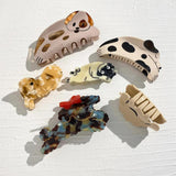 Acetate Dog Hair Clip for Women Girls Shark Hair Claw Styling Barrette Hairpin