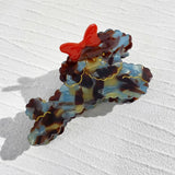 Acetate Dog Hair Clip for Women Girls Shark Hair Claw Styling Barrette Hairpin