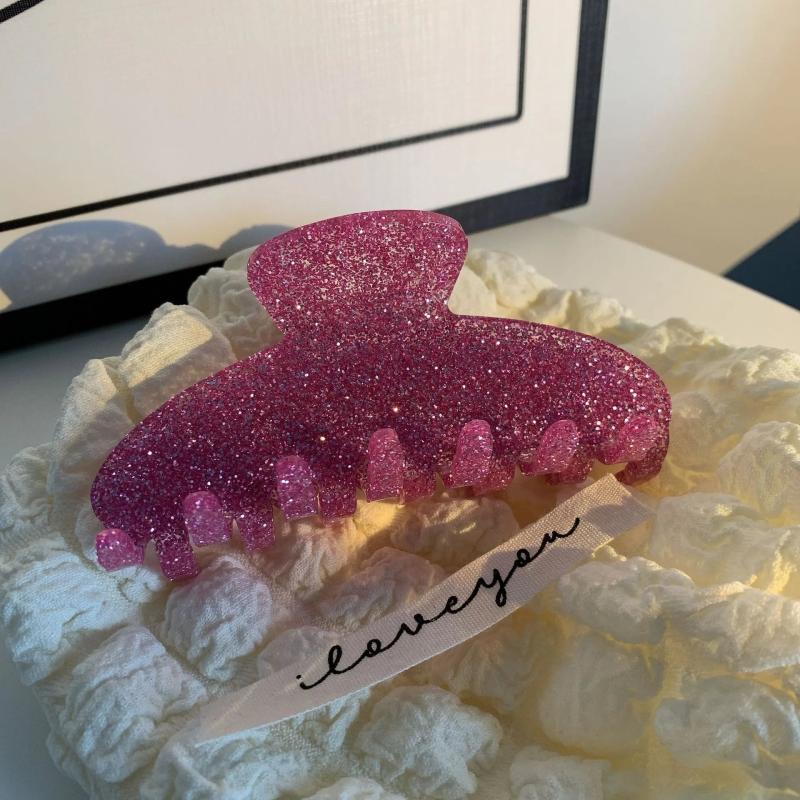 Muweordy Glitter Hair Clip Acetate Hair Claw Barrette Hair Claw Clips