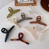 Clear Acrylic Hair Claws Hair Clips Barrette Headwear for Women Girls