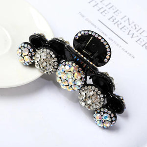 Crystal Hair Clips Bow Ponytail Hair Accessories