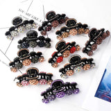 Crystal Hair Clips Bow Ponytail Hair Accessories