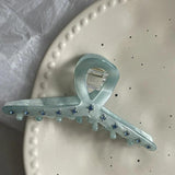 Diamond Inlaid Grab Clip with Butterfly Back Spoon