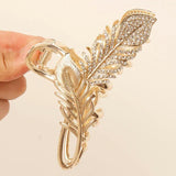 Vintage Hair Claws Pearls Rhinestone Geometric Hair Clips