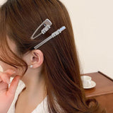 Y2k Love Rhinestone Hair Clip Duckbill