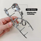 Y2K Rose Vintage Hair Claws Clips Metal Flowers Hair Accessories